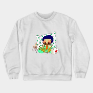 Grumpy Chicken Sick Crewneck Sweatshirt